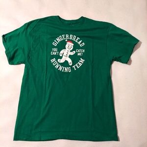 Men’s Gingerbread Running Team Graphic Tee Size L